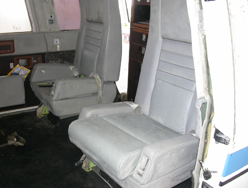 Front (Rear Facing) Cabin Seats (Credit: NTSB)