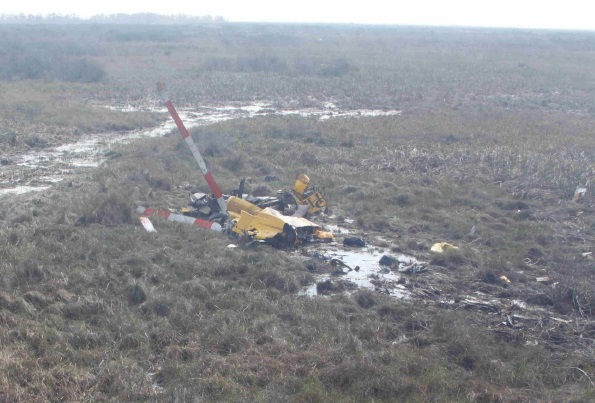 Wreckage of PHI Sikorsky S-76C++ N748P (Credit: NTSB)