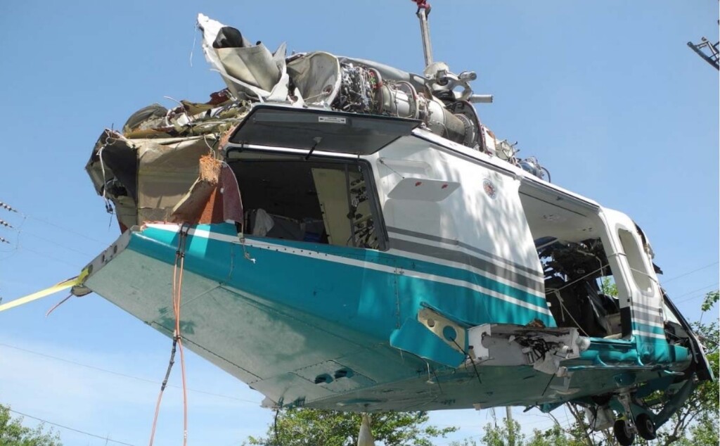 Lower Fuselage AW139 N32CC (Credit: NTSB)