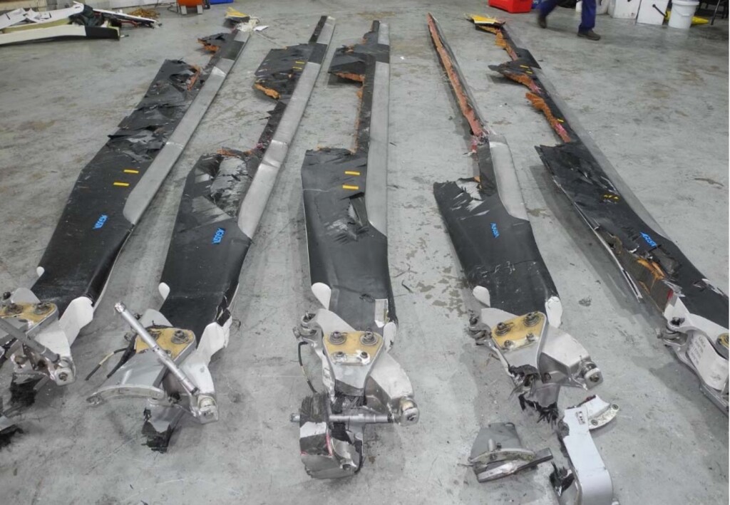 Main Rotor Blades AW139 N32CC (Credit: NTSB)