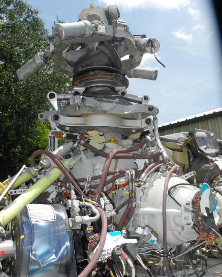 Main Rotor Head and MGB AW139 N32CC (Credit: NTSB)