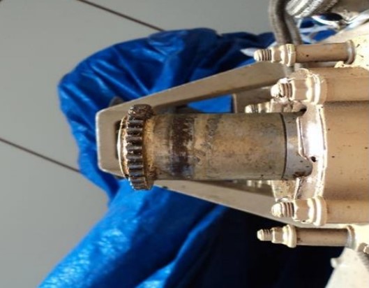 Tail Rotor Quill of Lider B412 PT-HUW (Credit: via CENIPA)